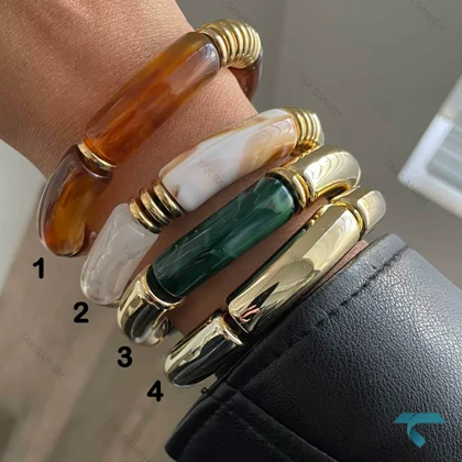 دستبند میناکاری رنگبندی MinaKari-8465-L