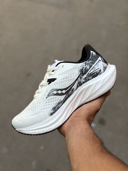 کتانی Saucony Speed مردانه سفید مشکی کد(91)