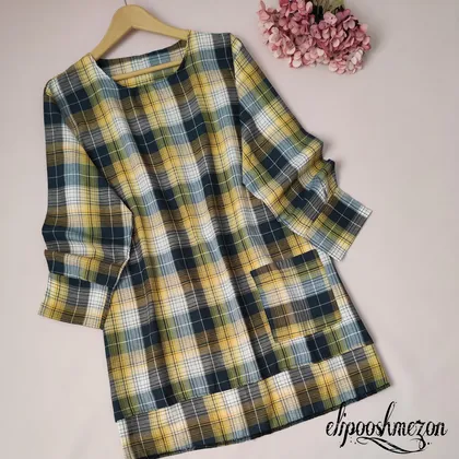 B144- تونیک چهارخونه