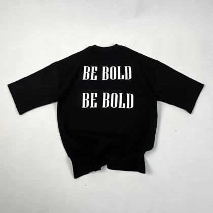 تیشرت مردانه وارداتی تیکه دوزی برند Bold and Basic مشکی