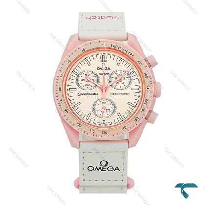 سواچ زنانه ماموریت به ونوس سفید صورتی Omega-7979-U