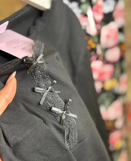 بلوز و شلوار سایز بزرگ نخ پنبه سکسن کد 40786