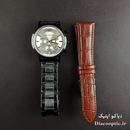 ساعت مچی مردانه برند امپریو آرمانی سه موتور مدلDO1165 با بند اضافه