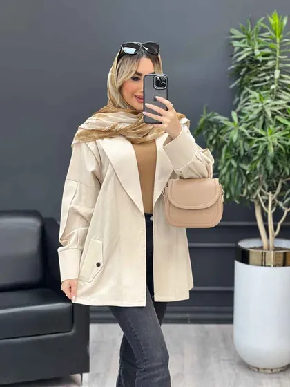 مانتو لینن سرشانه ژیله