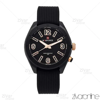 ساعت اورجینال ناوی فورس NaviForce دخترانه صفحه گرد مشکی 106978