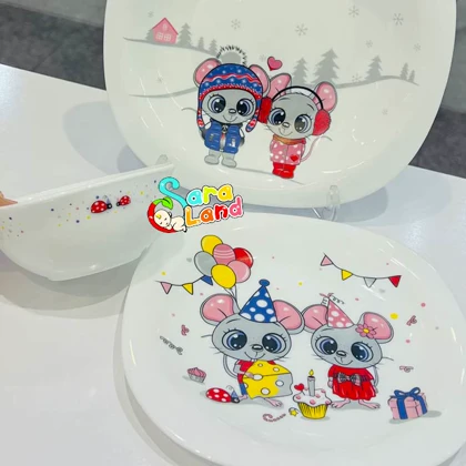 سرویس غذاخوری کودک آرکوپال 5 تکه طرح موش