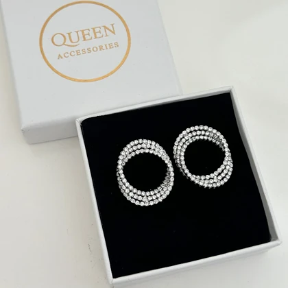 گوشواره زنانه تنیسی گرد کد 859