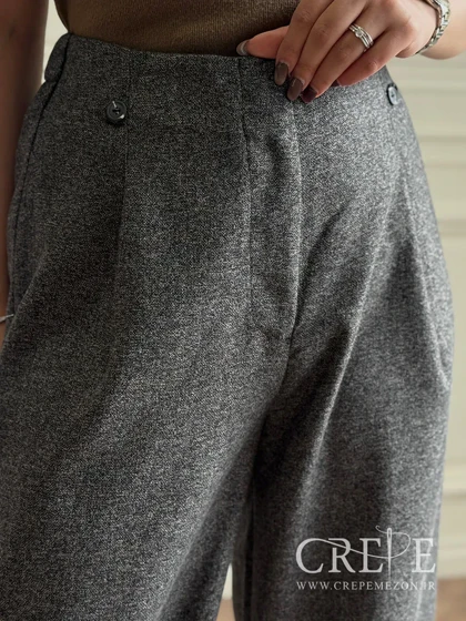 شلوار نیمبگ پشت کش پیله دار قد 107