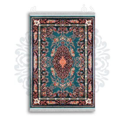*جدید* فرشینه از جنس پارچه شانل مخمل ترک طرح فانتزی برند دفه کد 1800