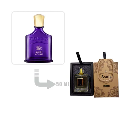 عطر ادکلن کرید کویین آف سیلک زنانه 50 میل اشدی creed Queen of Silk for Woman Ashdi 50ml