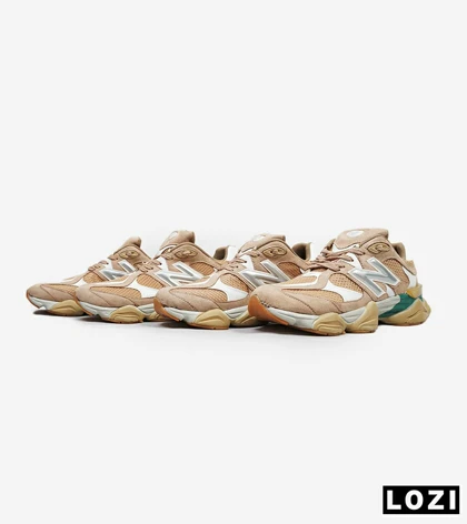 کفش کتانی مردانه کرم قهوه ای سبز NEW BALANCE 9060