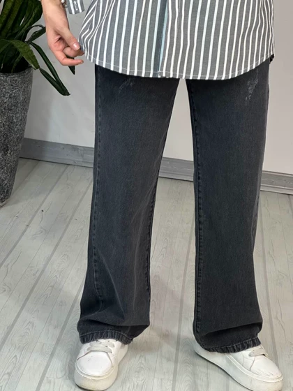 شلوار جین نیم بگ 6