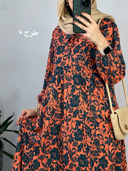 پیراهن طرحدار مزونی 63
