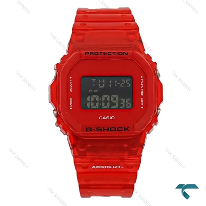 ساعت جی شاک DW5600 دیجیتالی قرمز GShock-8226-U