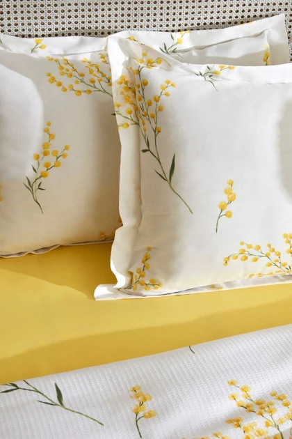 ست روتختی پیکه دو نفره Karaca Home مدل Loretta پنبه - زرد