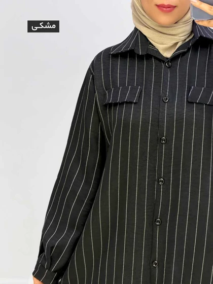 مانتو سایز بزرگ شانتون مودا کد 9571165