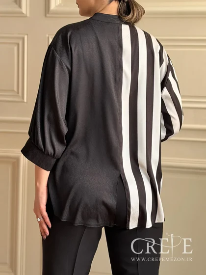 شومیز یکطرف راه راه لنتینی