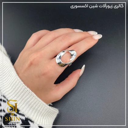 انگشتر زنانه ابکاری نقره کد az25