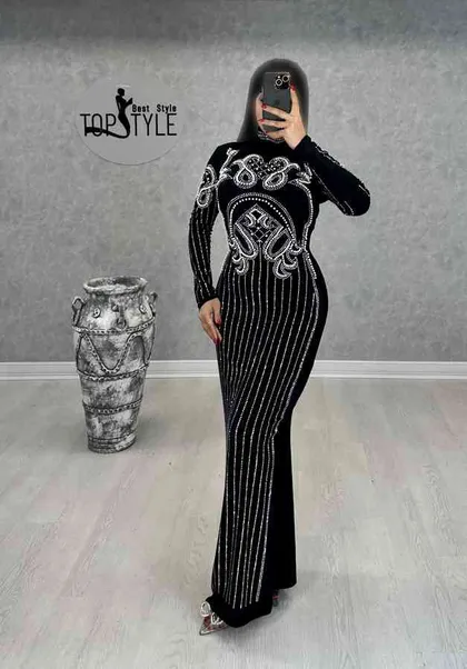 ماکسی بلند مرواریدی : 8743