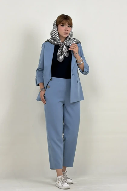 شلوار زنانه جیب دکمه مازراتی