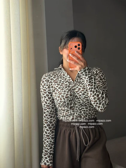 بلوز پلنگی جلو چین🐆