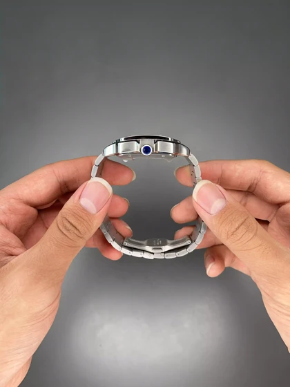 ساعت مچی کارتیه د سانتوس اتوماتیک عدد عربی صفحه سبز Cartier