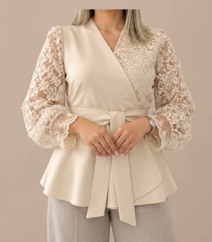 شومیز مجلسی زنانه مدل چپ و راستی