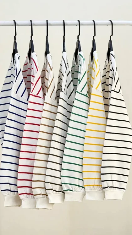 بلوز راه راه تک جیب