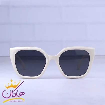 عینک آفتابی شنل زنانه فریم پروانه ای کرمی 8906/4