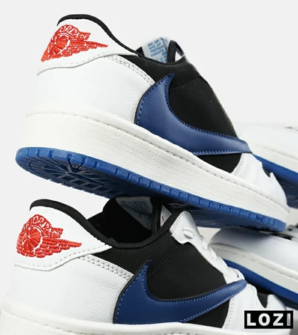 کفش کتانی مردانه سفید مشکی آبی NIKE travis scott مدل 7342