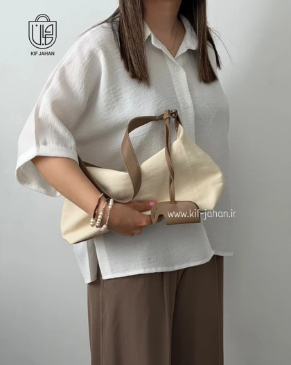 کیف دخترانه کتان گلایل