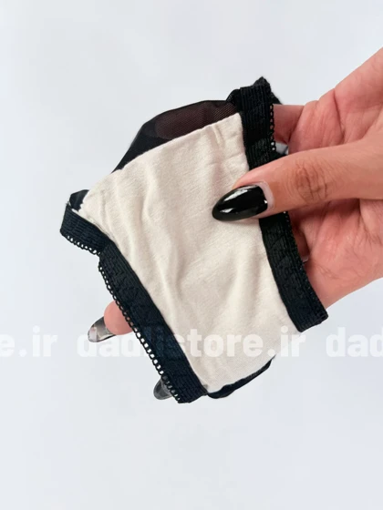 ست شورت و سوتین فنردار تور و گیپور گل‌دار