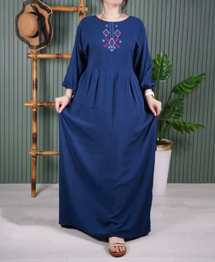 پیراهن ساحلی گلدوزی مارال E7513