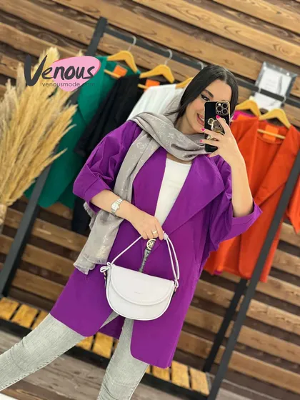 مانتو لینن کتی یقه آمریکایی