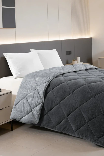 لحاف یک نفره Pierre Cardin مدل Wellsoft - ذغالی