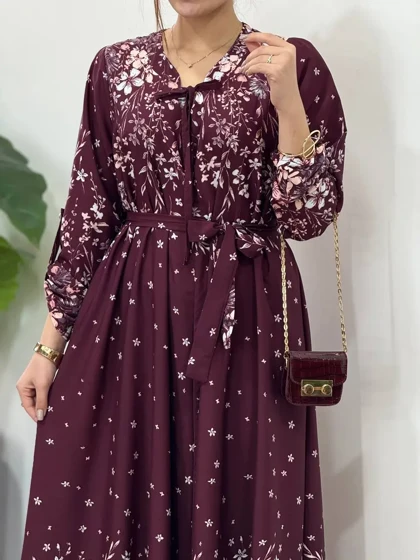 پیراهن بلند سوپر کلوش مهتاب کد 5930