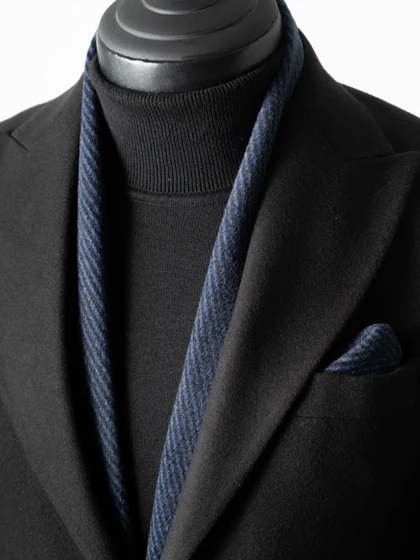 شالگردن و پوشت جناقی سرمه‌ای s238