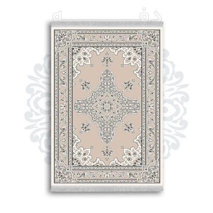 *جدید* فرشینه از جنس پارچه شانل مخمل ترک طرح فانتزی برند دفه کد 1218