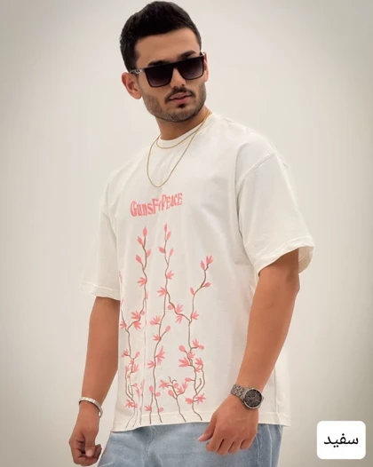 تیشرت مردانه وارداتی گلدوزی_کد4256