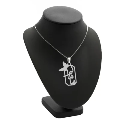 آویز اسم مامانم و زنجیر نقره روز مادر نقره 925