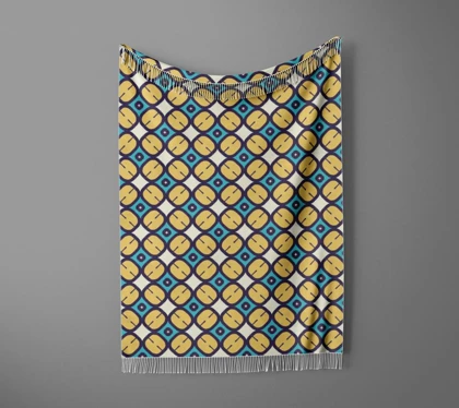 شال مبل ریش دار sofa shawl 247