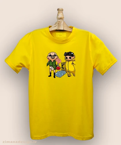 تیشرت مردانه و زنانه طرح بریکینگ بد شخصیت والتر وایت و جسی پینکمن کد 886