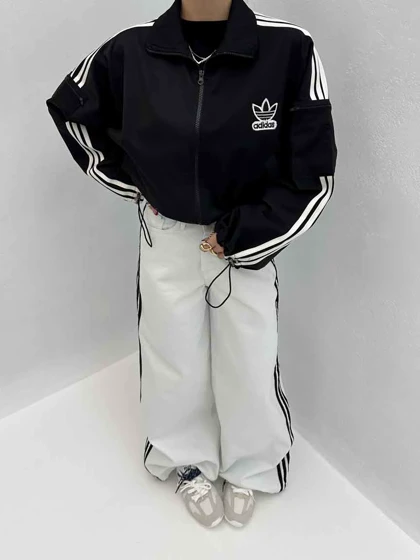 سویشرت ADIDAS آستین زیپ‌دار