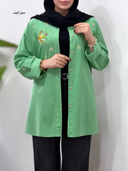 مانتو گلدوزی آیسو بابونه