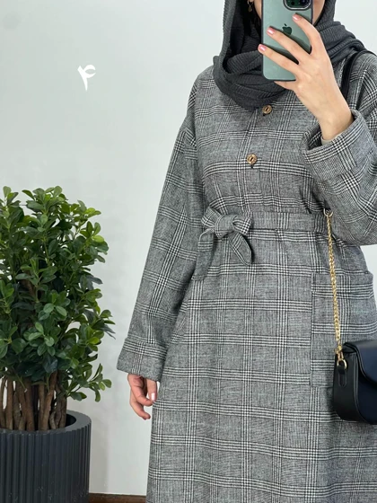 پالتوی پشمی بلند شبنم(ایراد دار)