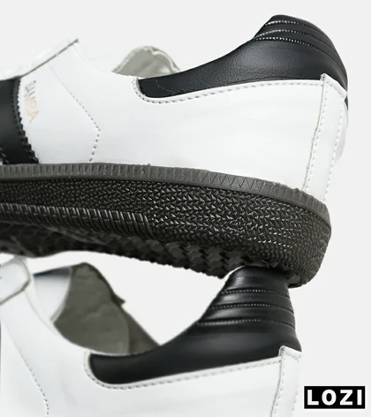 کفش کتانی مردانه و زنانه سفید مشکی ADIDAS Samba