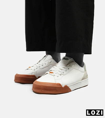 کفش اسنیکرزمردانه سفید آجری PULL& BEAR