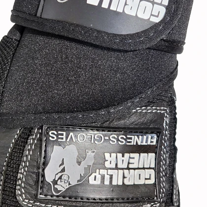 دستکش مردانه بند انگشتی طرح گوریل چرمی مشکی