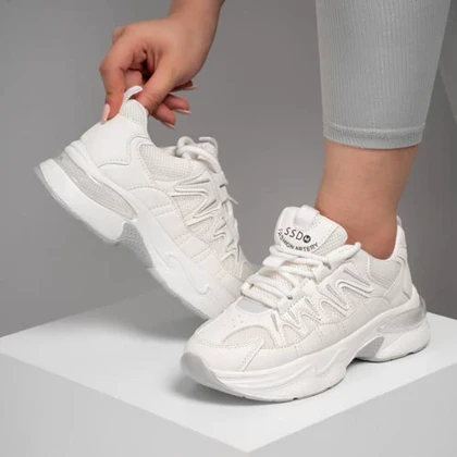 کفش و کتانی زنانه مدل فشیون FASHION رنگ سفید