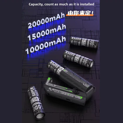 پاور بانک 5000 مدل WP126 با باتری قابل تعویض و توان 22.5 وات